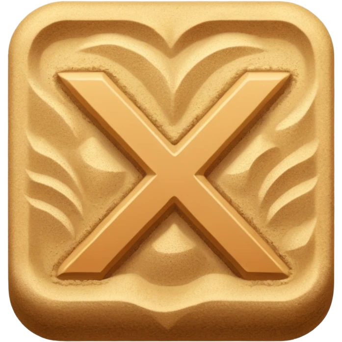 a sand themed correct mark emoji