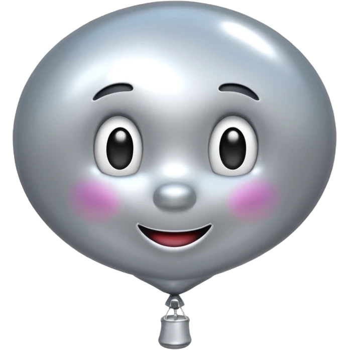 silver baloon emoji