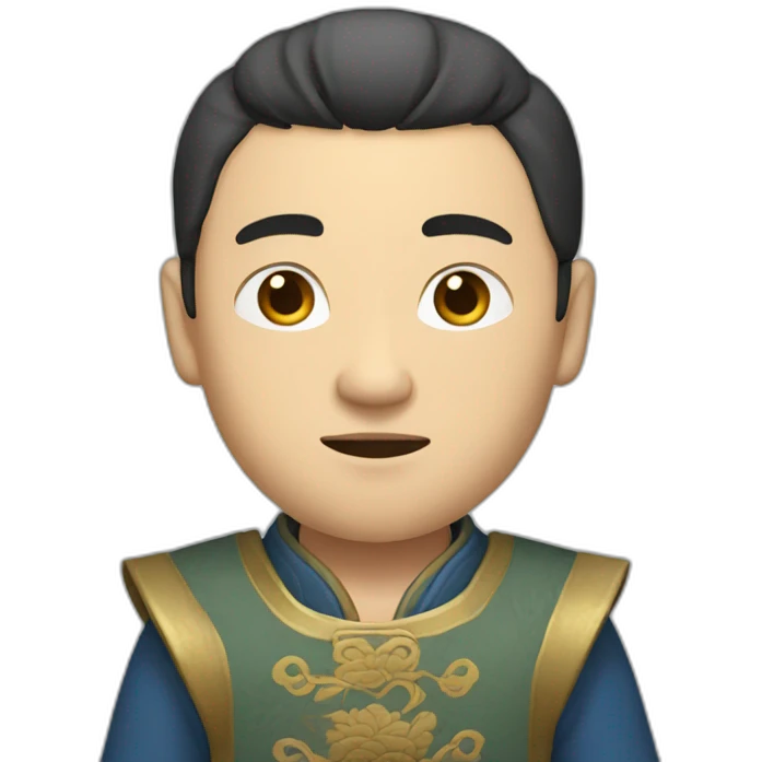 a guy from medieval china in a nice outfit emoji