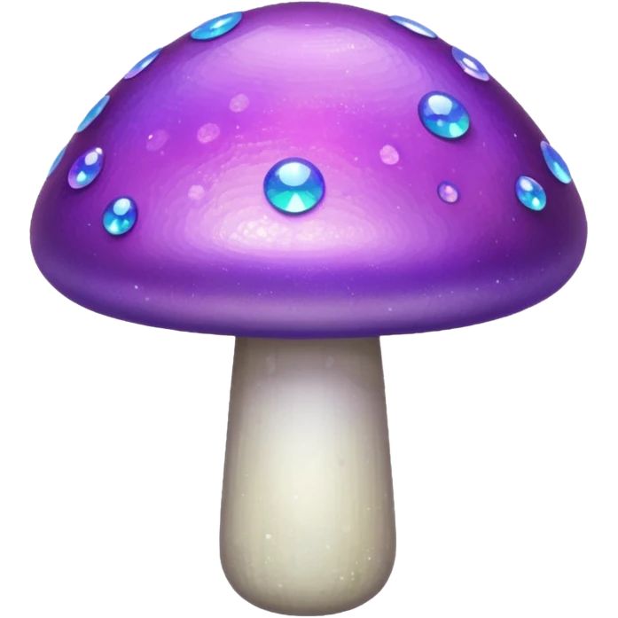 glitter purple mushroom emoji