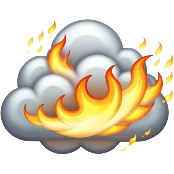silver fire emoji