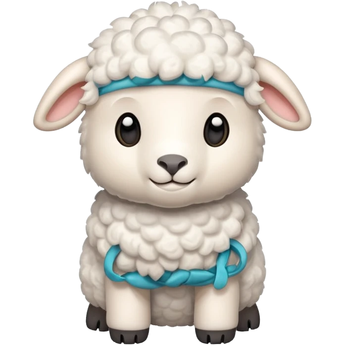 adorable plush lamb emoji