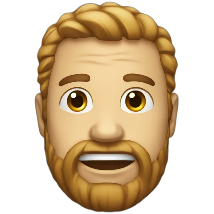 A huge d emoji