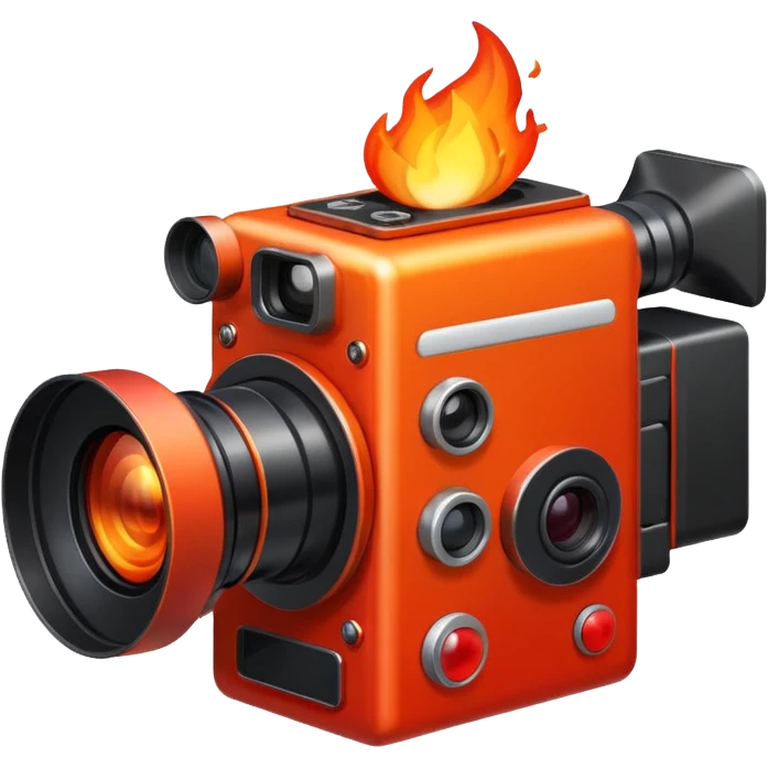 fire with red camera emoji