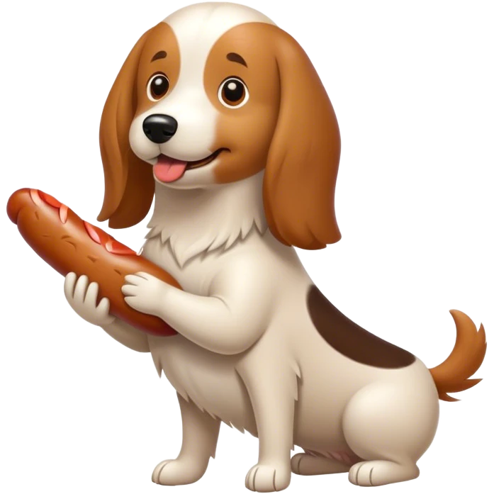 Perro salchicha con una pirueta  emoji