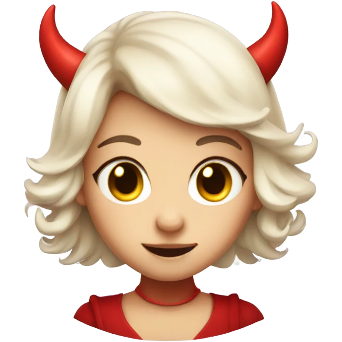 Cute devil girl emoji