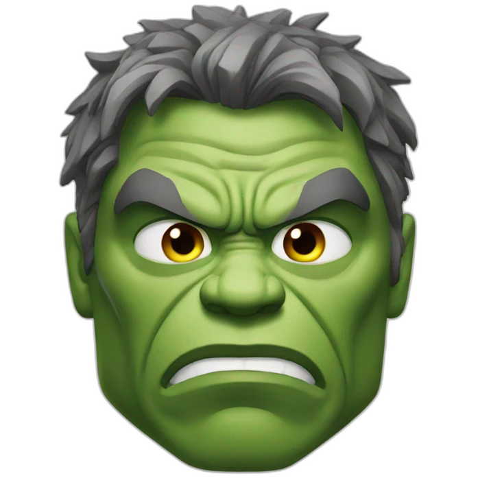 Hulk thinking emoji