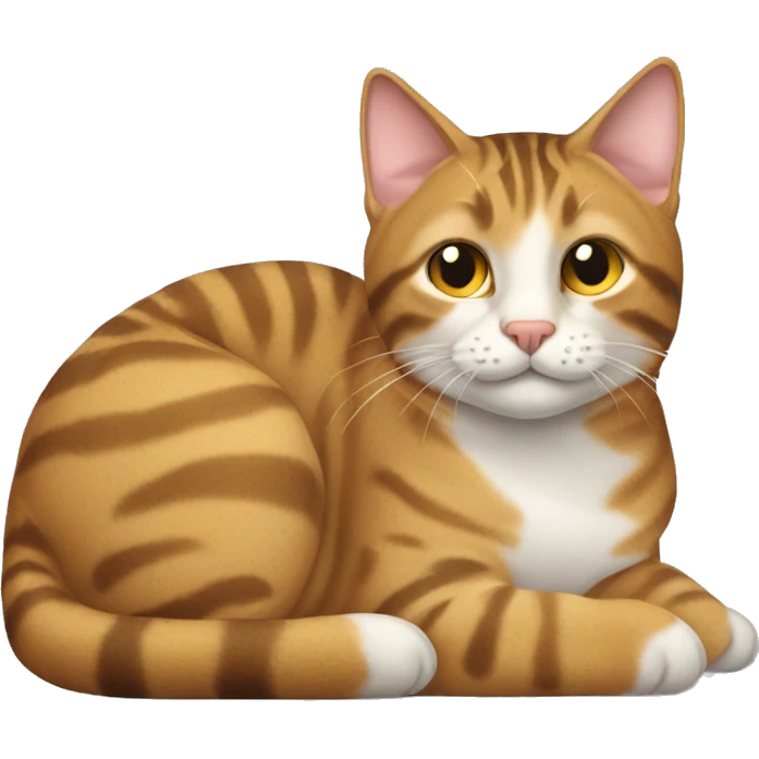 Tabby Cat Loafing  emoji