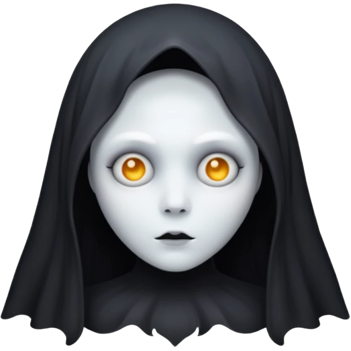 Gothic style ghost emoji