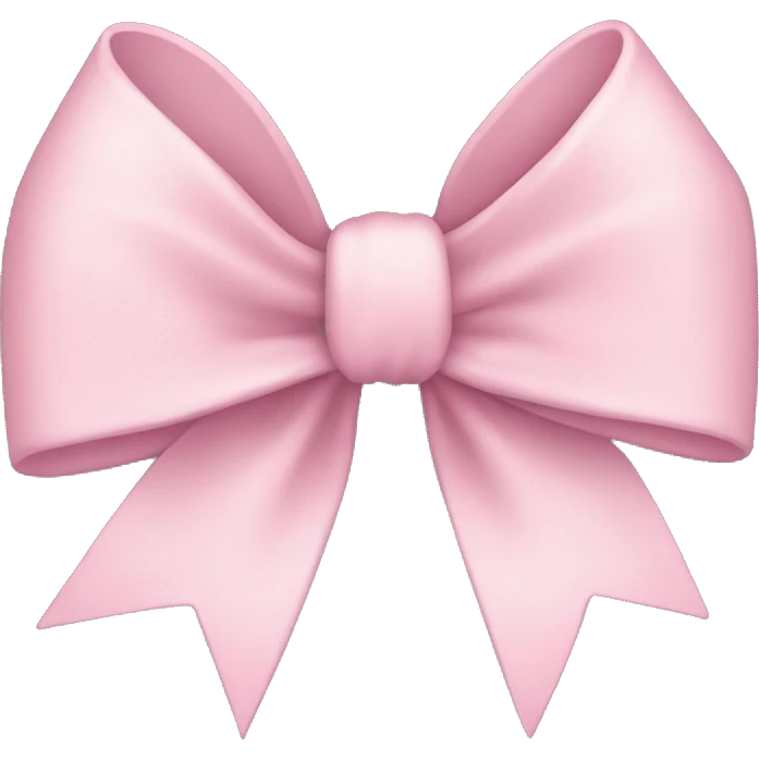 light pink bow emoji