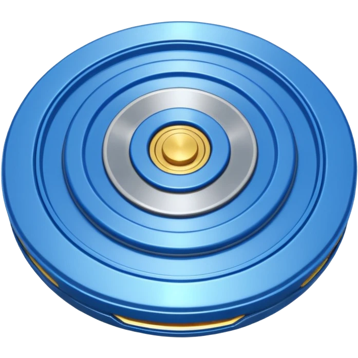 A blue Beyblade emoji