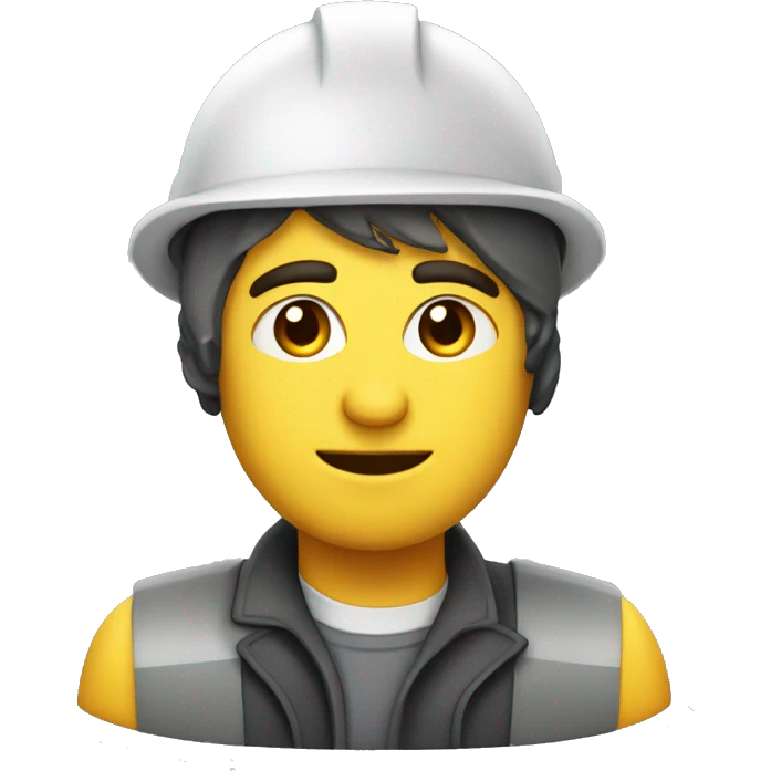 Ingeniero con casco ebrio emoji