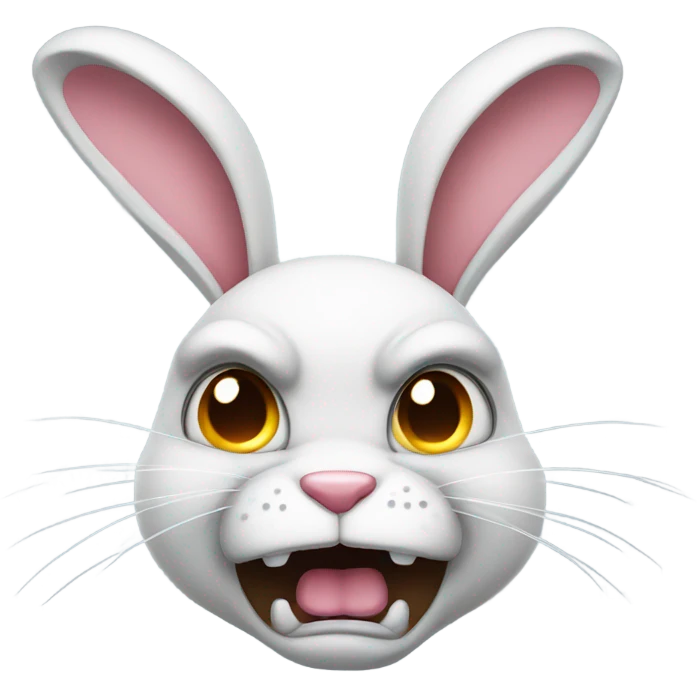 Angry bunny  emoji