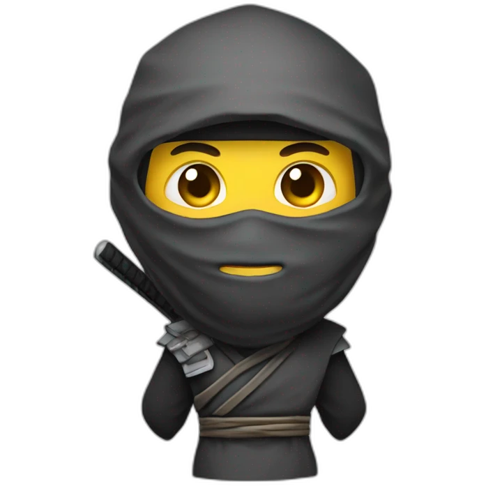 Ninja avec une jelaba emoji