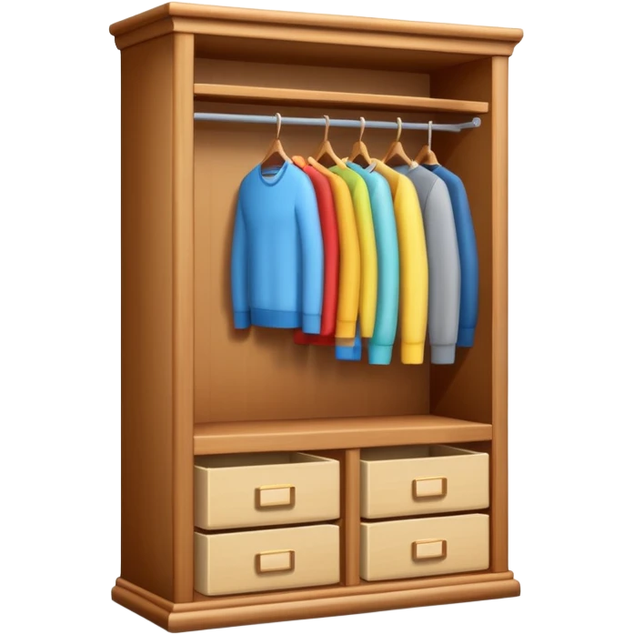 3D wardrobe shelf emoji