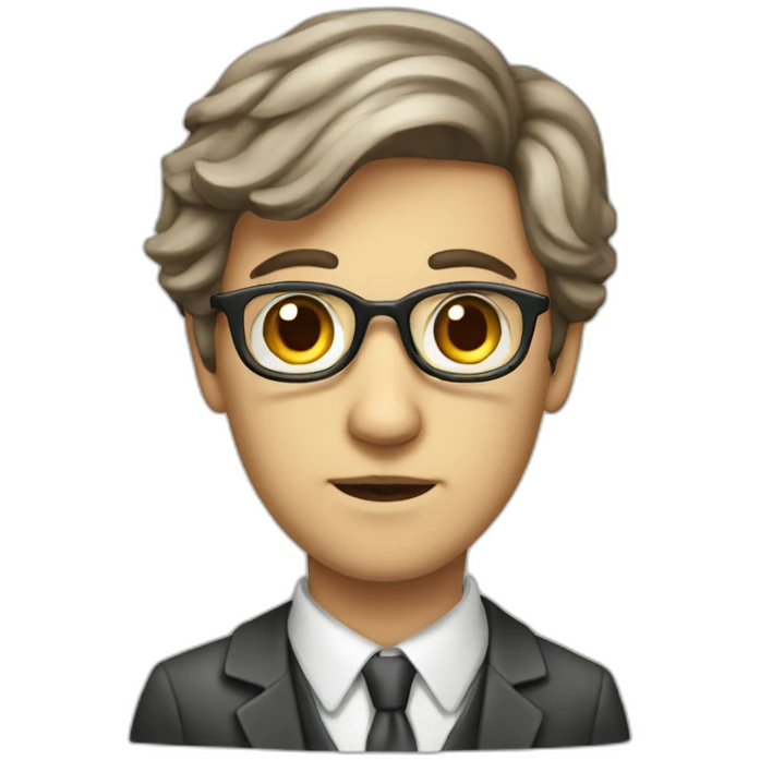 young man psychologist freud  emoji