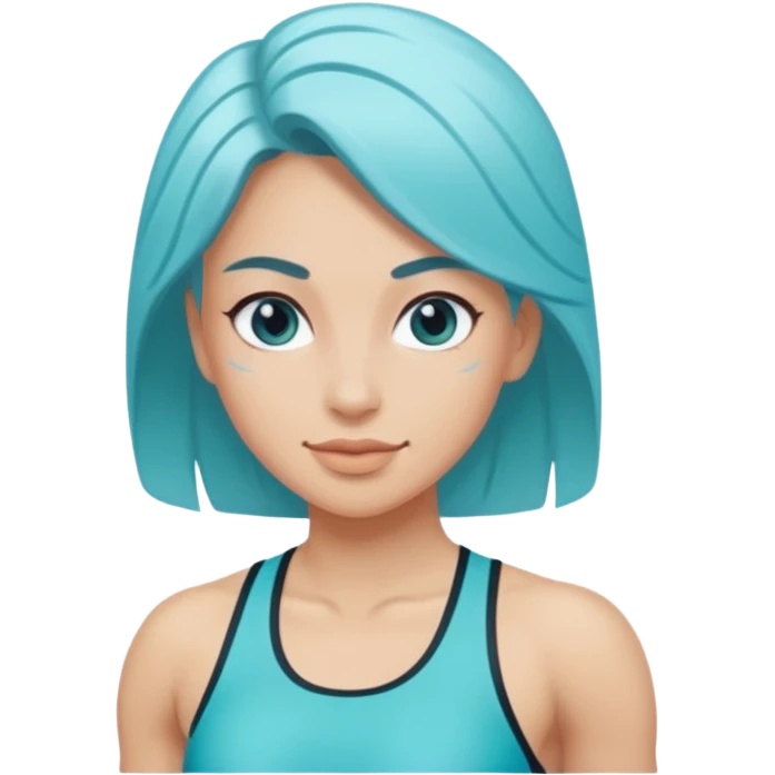 Lady aqua fit emoji