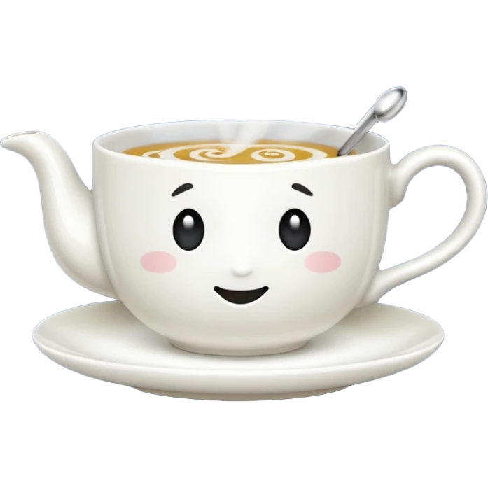 Teacup with steam rising emoji