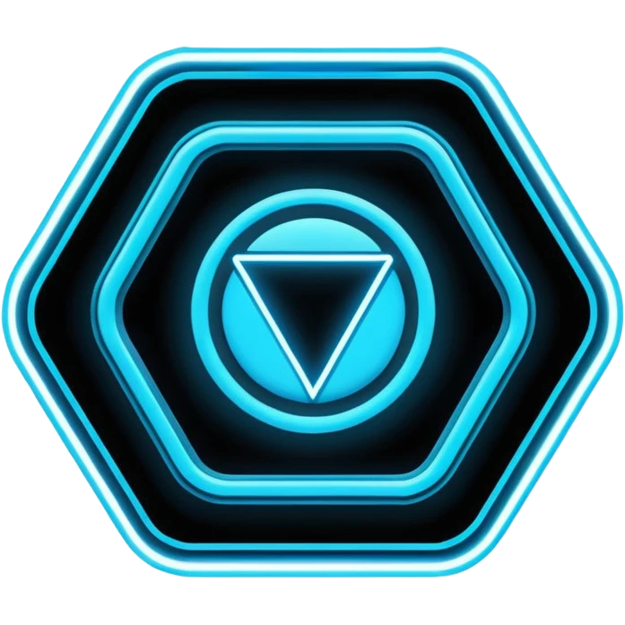 Create an image for VIBE25-04 80's retro Halloween Tron  emoji
