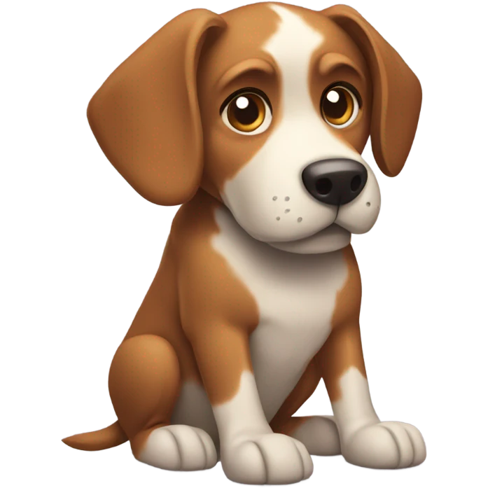 Dog with gigantic paws emoji
