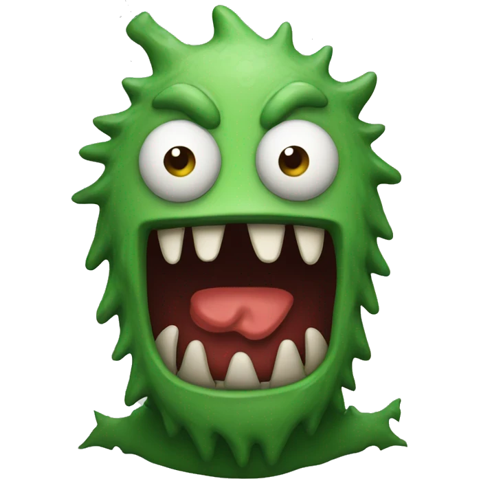 Christmas monster emoji