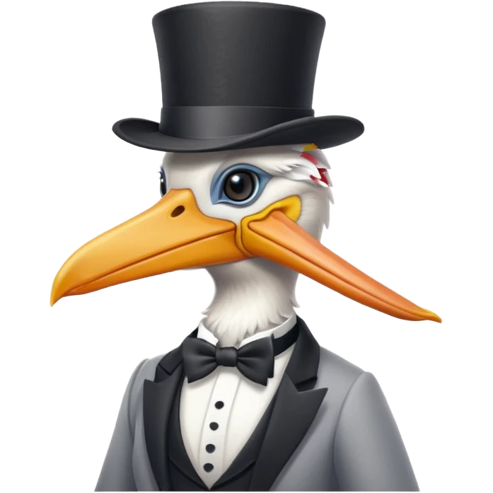 pelican in top hat emoji