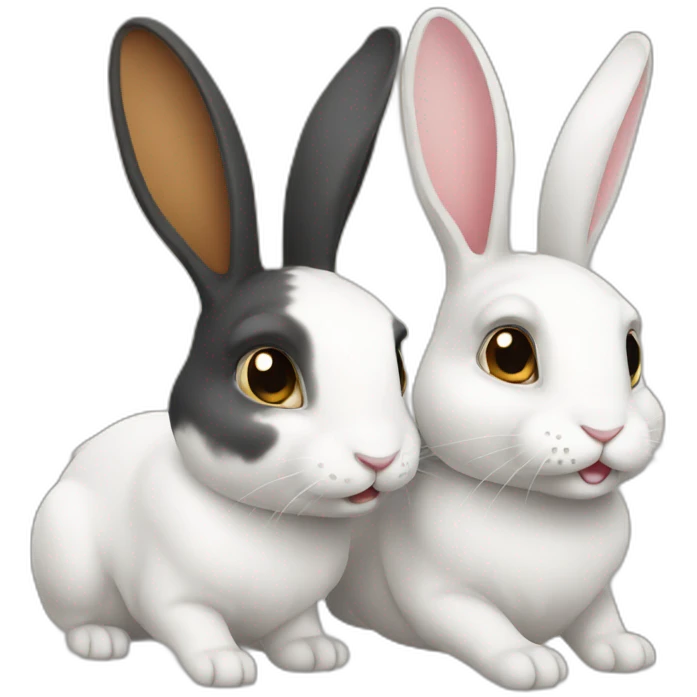 2 rabbits emoji