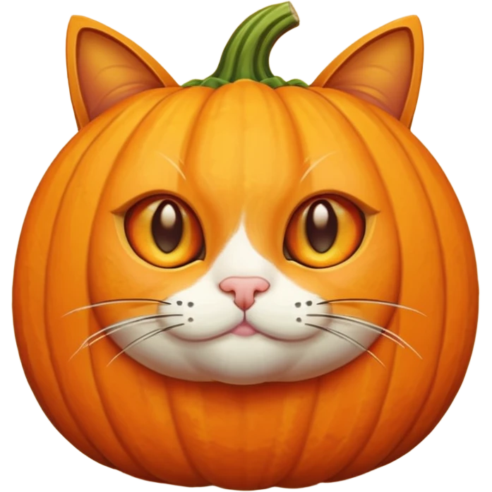 Pumpkin cat emoji
