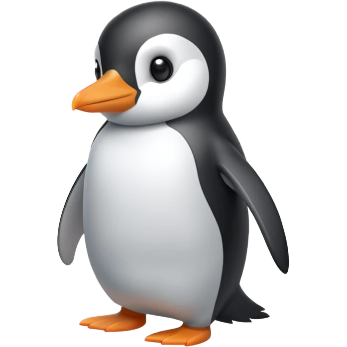 🤍🐧 emoji