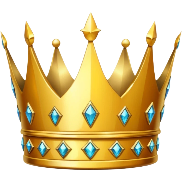 golden crown that has a crack down the middle emoji