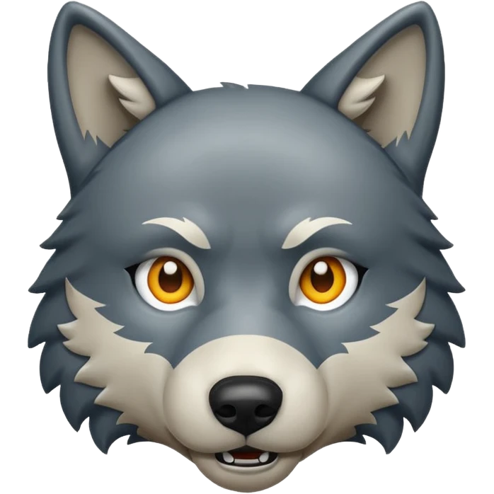 Wolf danger emoji