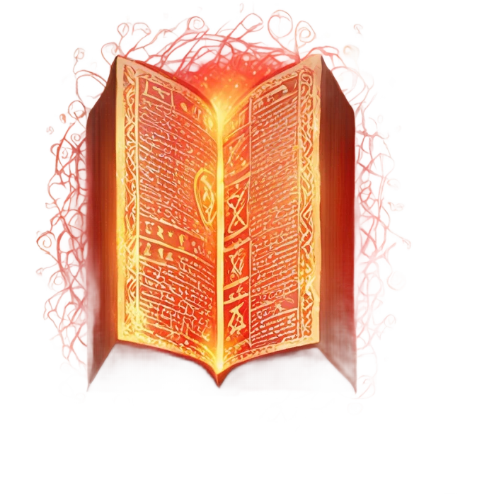 red magical book emoji