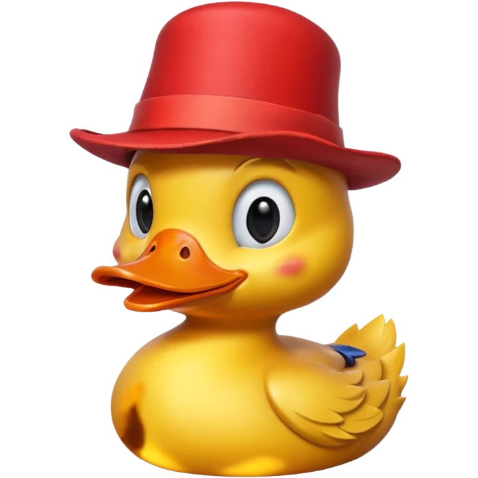 carnival duck with red hat emoji