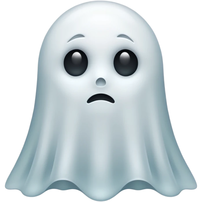 sad ghost emoji