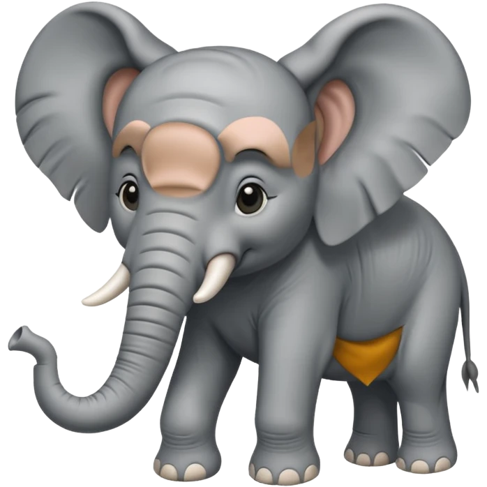 Elephant facing right side emoji