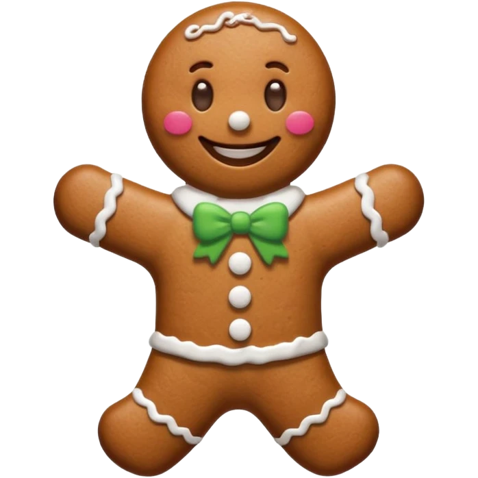 gingerbread man emoji