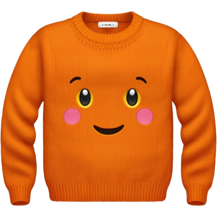 sweter:naranja emoji