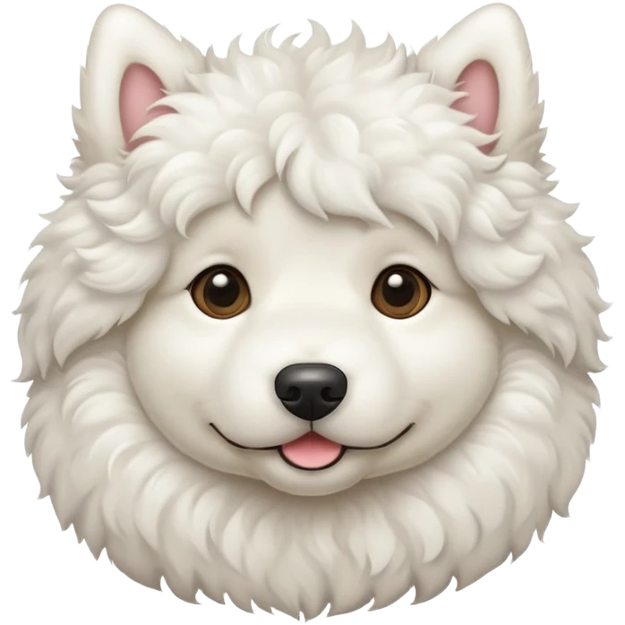 White fluffy dog emoji