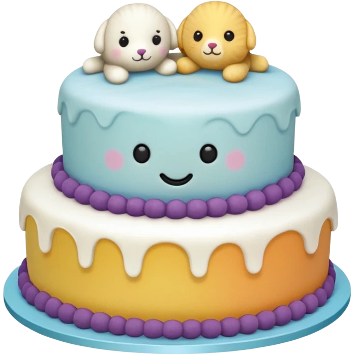 Jellycat stuffed animal cake emoji