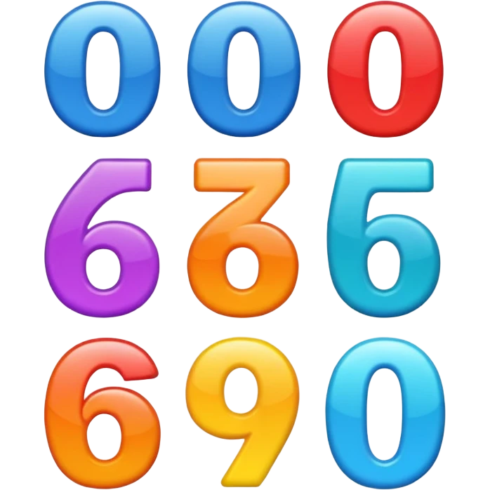 6 with 7 emoji
