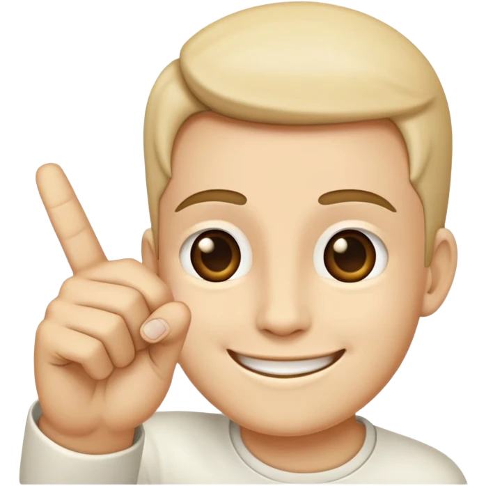 Паймон и указательный палец emoji