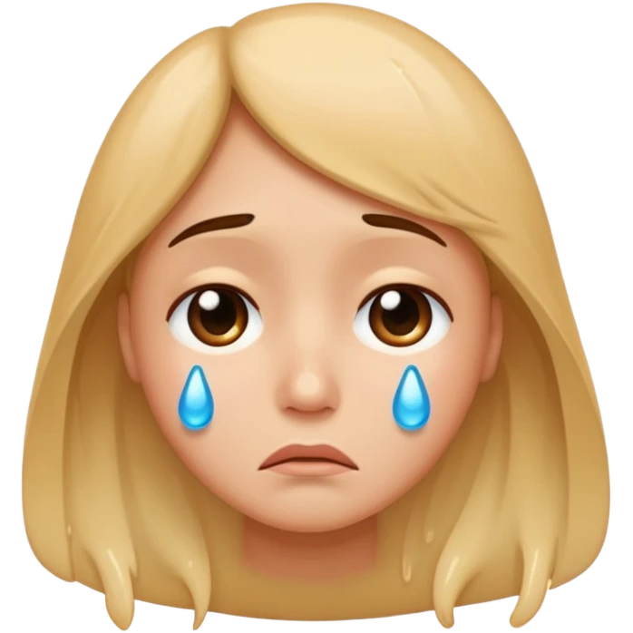 A sad face emoji