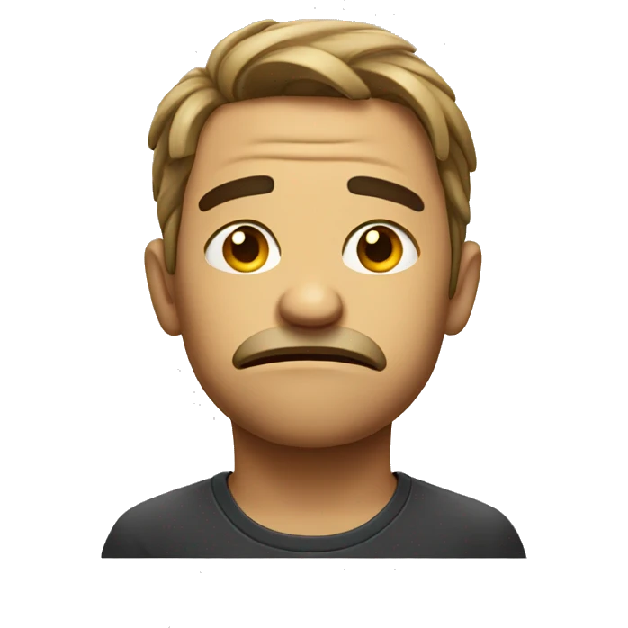 Disappointed face emoji