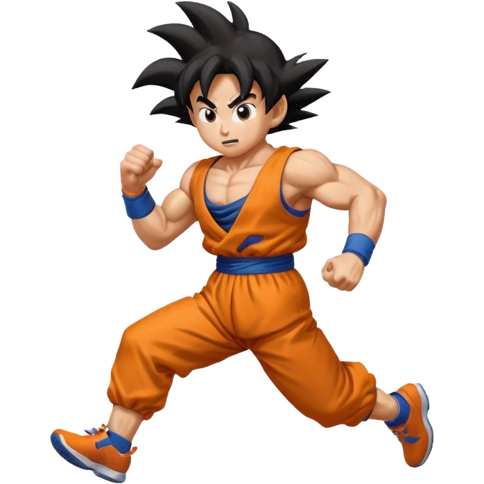 Goku run away  emoji