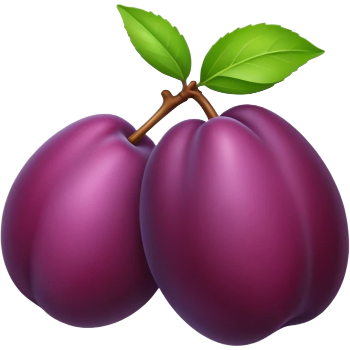 Plum emoji