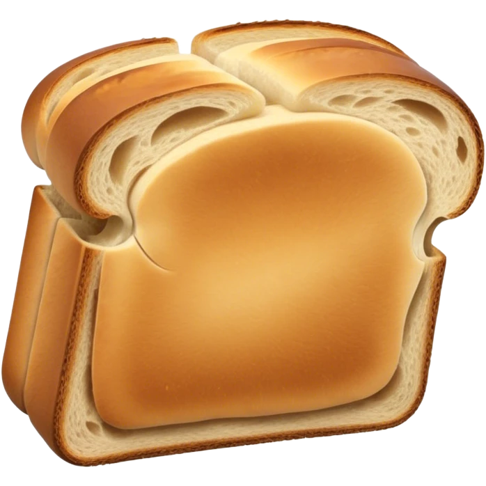 single slice of bread folded in half diagonally  emoji