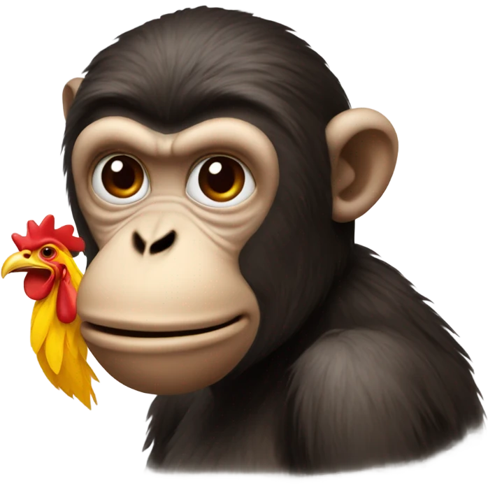 Monkey chicken  emoji