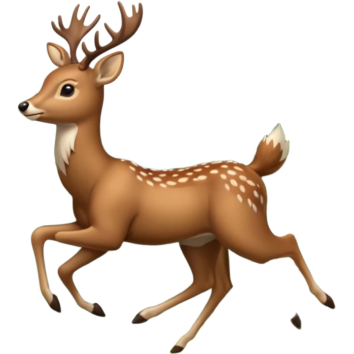 deer running emoji