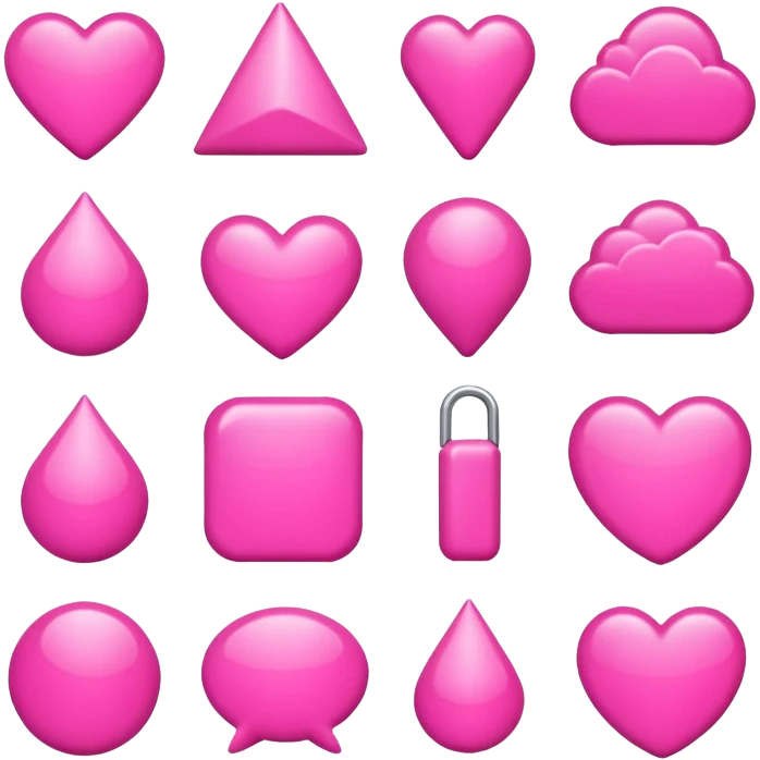 pink objects emoji