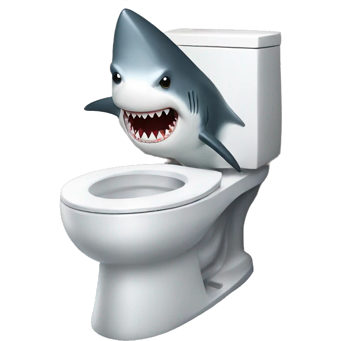 shark in toilet emoji